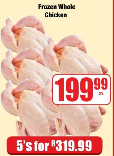 Frozen Whole Chicken