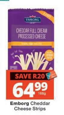 Emborg Cheddar Cheese Strips