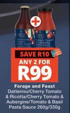 Forage and Feast Pasta Sauce