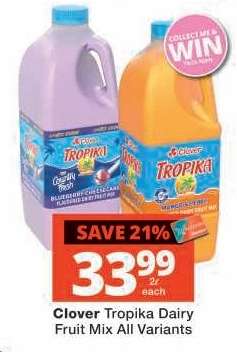 CLOVER TROPIKA DAIRY FRUIT MIX all variants