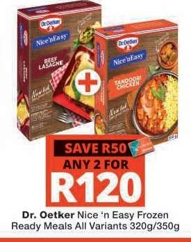 Dr. Oetker Nice 'n Easy Frozen Ready Meals