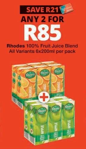 RHODES 100% FRUIT JUICE BLEND