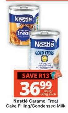 Nestlé Caramel Treat Cake Filling/Condensed Milk