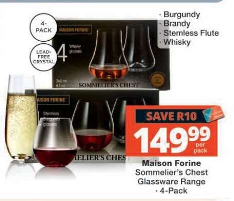 Maison Forine Sommelier’s Chest Glassware Range 4-Pack