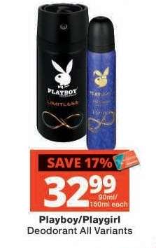 Playboy/Playgirl Deodorant All Variants
