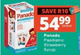 Panado Paediatric Strawberry Syrup