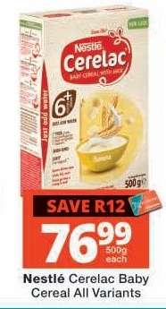 NESTLÉ CERELAC BABY CEREAL all variants