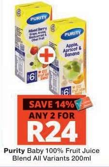 Purity Baby 100% Fruit Juice Blend