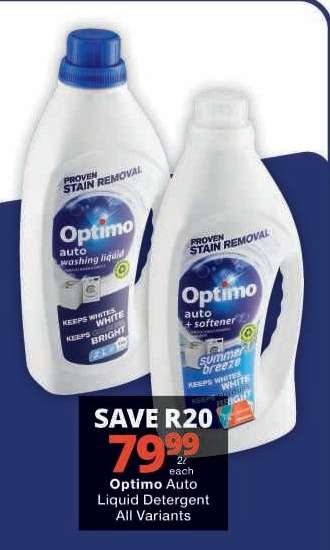 Optimo Auto Liquid Detergent