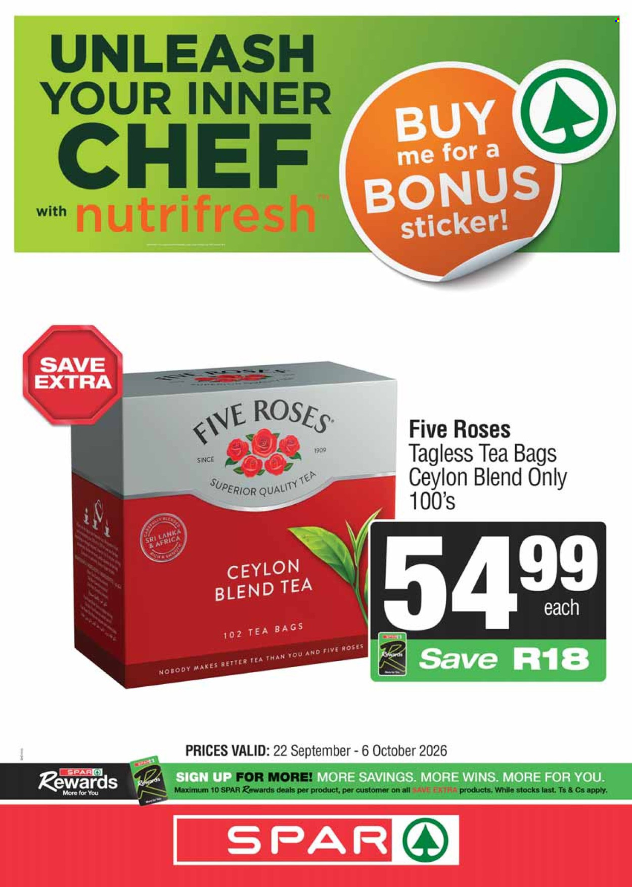 SPAR specials - 22/09/2026 - 06/10/2026. Page 1
