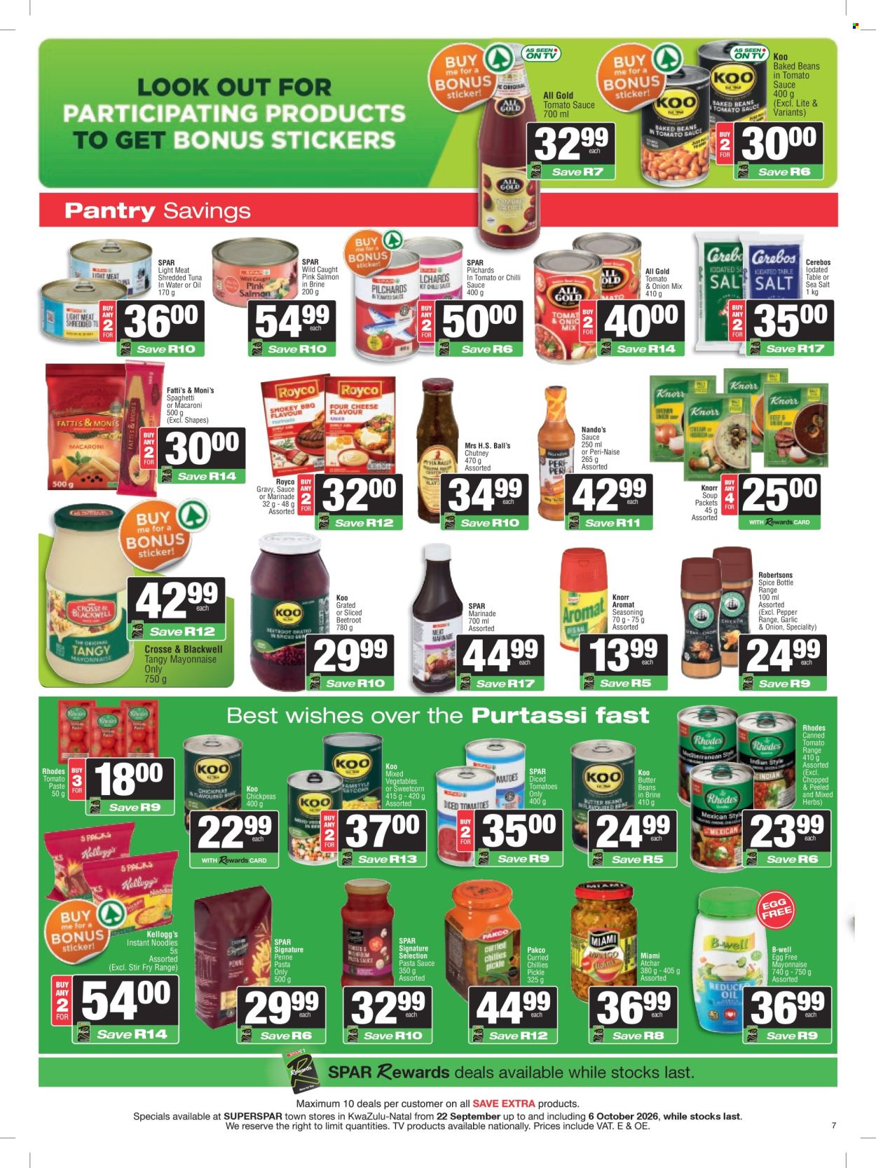 SPAR specials - 22/09/2026 - 06/10/2026. Page 7