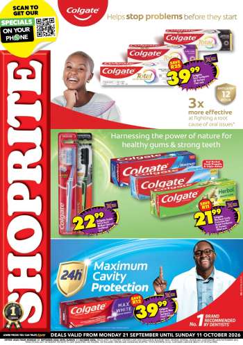 Shoprite catalogue  - 21/09/2026 - 11/10/2026.