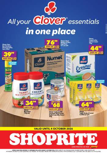 Shoprite catalogue  - 21/09/2026 - 04/10/2026.