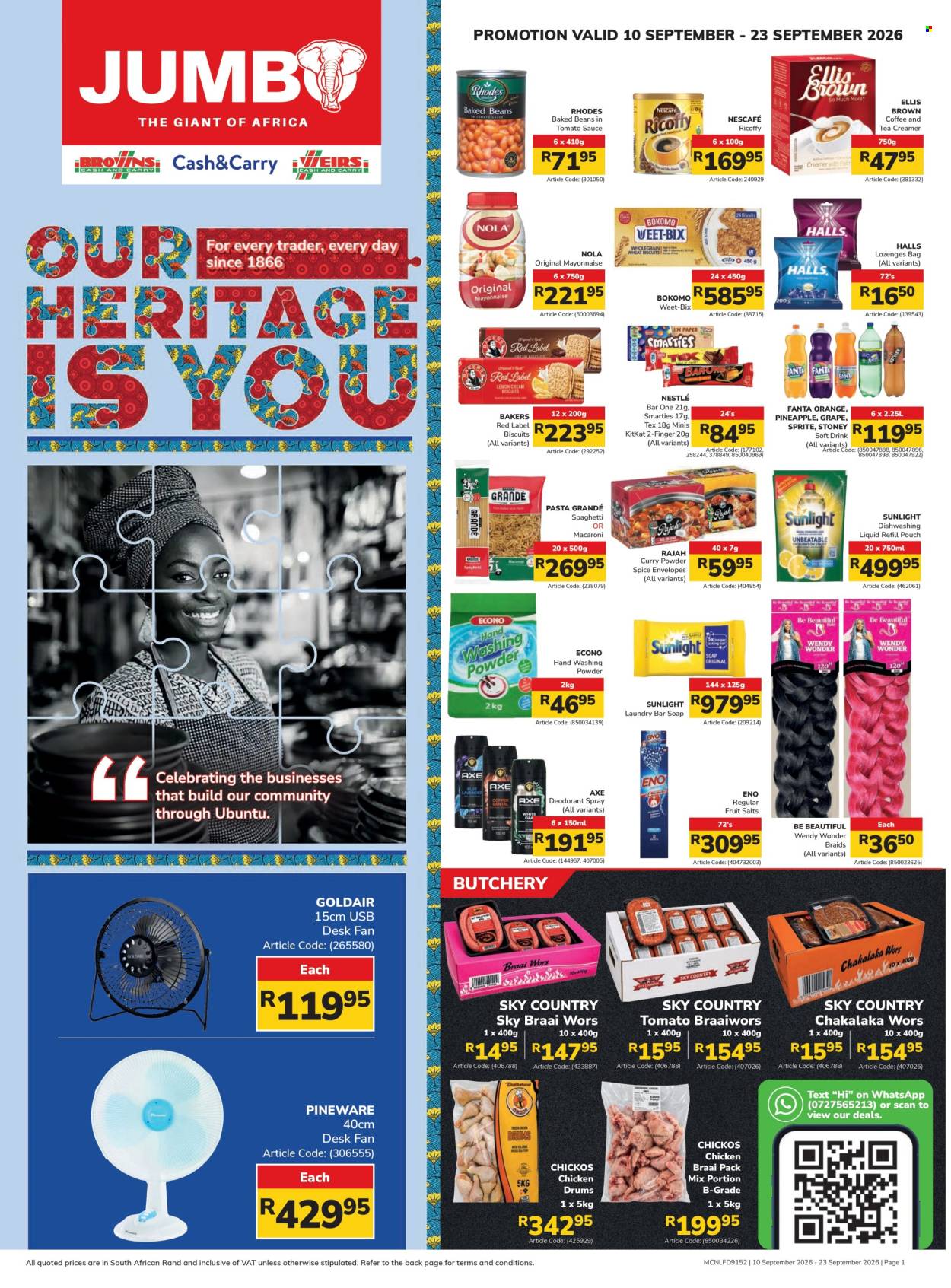 Jumbo Cash & Carry specials - 10/09/2026 - 23/09/2026. Page 1