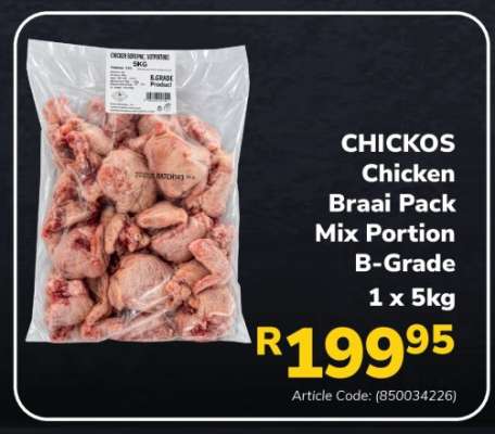 CHICKOS Chicken Braai Pack