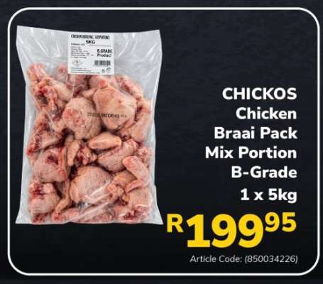 CHICKOS Chicken Braai Pack