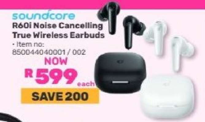 soundcore R60i Noise Cancelling True Wireless Earbuds