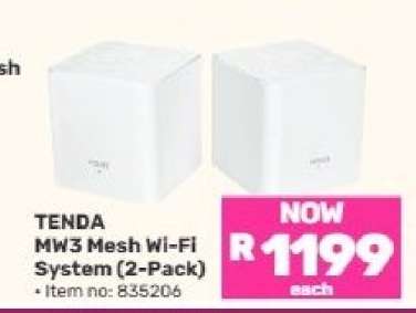 Tenda MW3 Mesh Wi-Fi System (2-Pack)