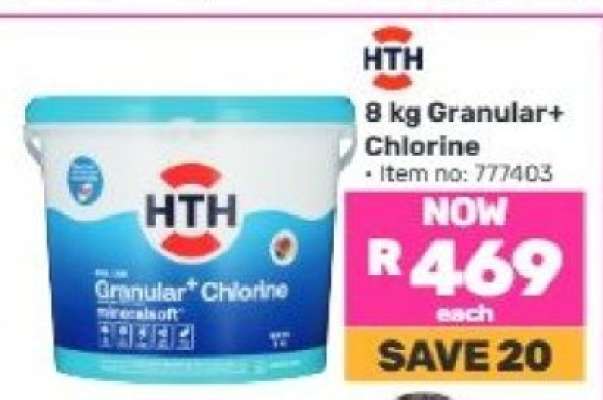 HTH 8 kg Granular+ Chlorine