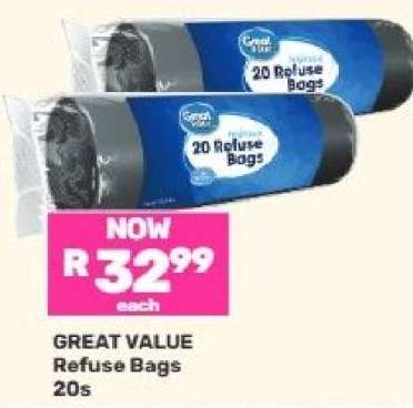 Great Value Refuse Bags-20s