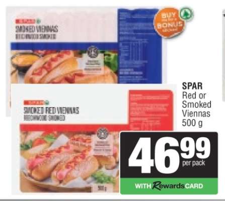 SPAR Red or Smoked Viennas