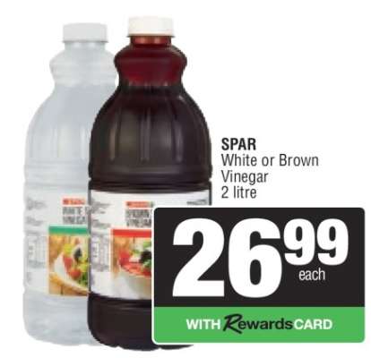SPAR White or Brown Vinegar