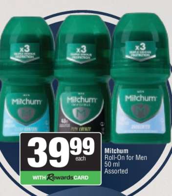 Mitchum Roll On for Men