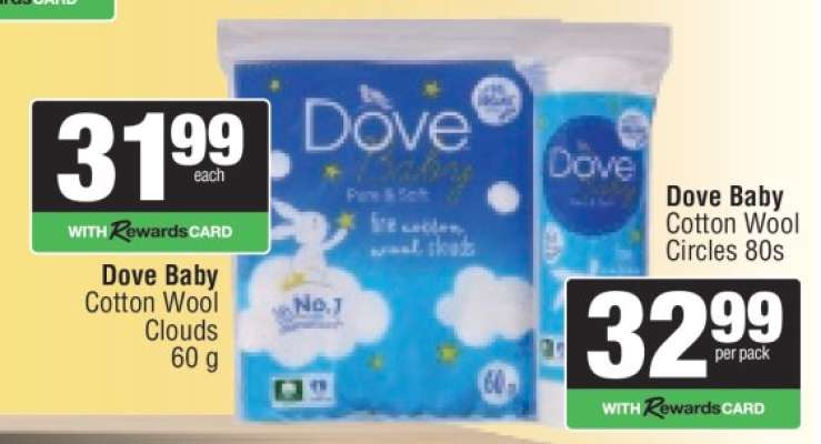 Dove Baby Cotton Wool Clouds 60 g