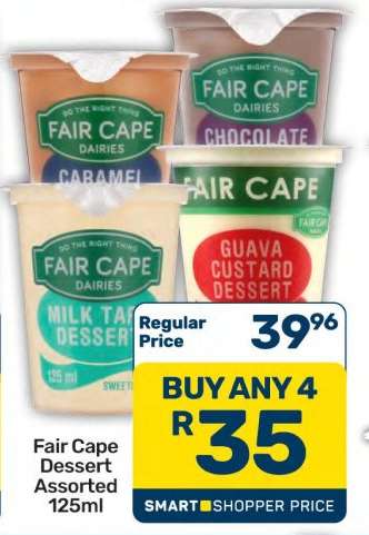 Fair Cape Dessert Assorted 125ml