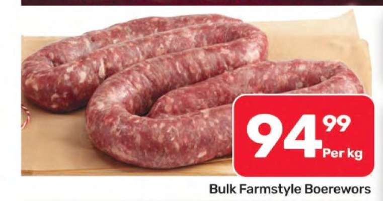 Bulk Farmstyle Boerewors