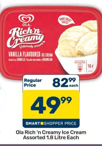 OLA Rich 'n Creamy Ice Cream