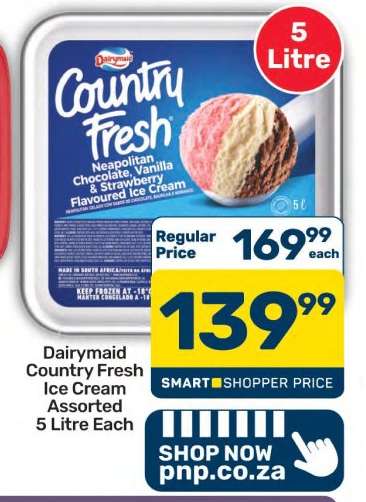 Dairymaid Country Fresh Ice Cream Assorted