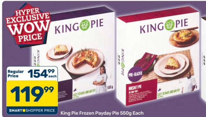 King Pie Frozen Payday Pie 550g