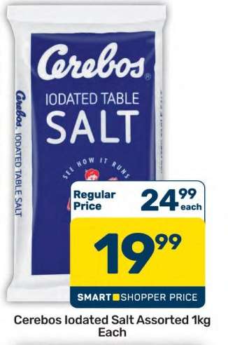 Cerebos Iodated Salt Assorted 1kg