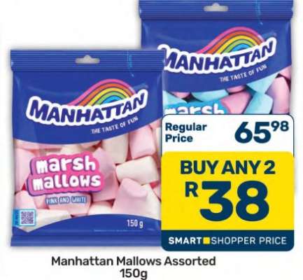 Manhattan Mallows Assorted 150g