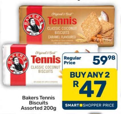 Bakers Tennis Biscuits Assorted 200g