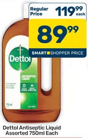 Dettol Antiseptic Liquid Assorted-750ml Each
