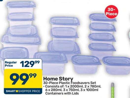 Home Story 30-Piece Plastic Foodsavers Set