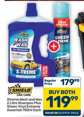 Shield Xtreme Wash and Wax & Sheen Vinyl Extreme
