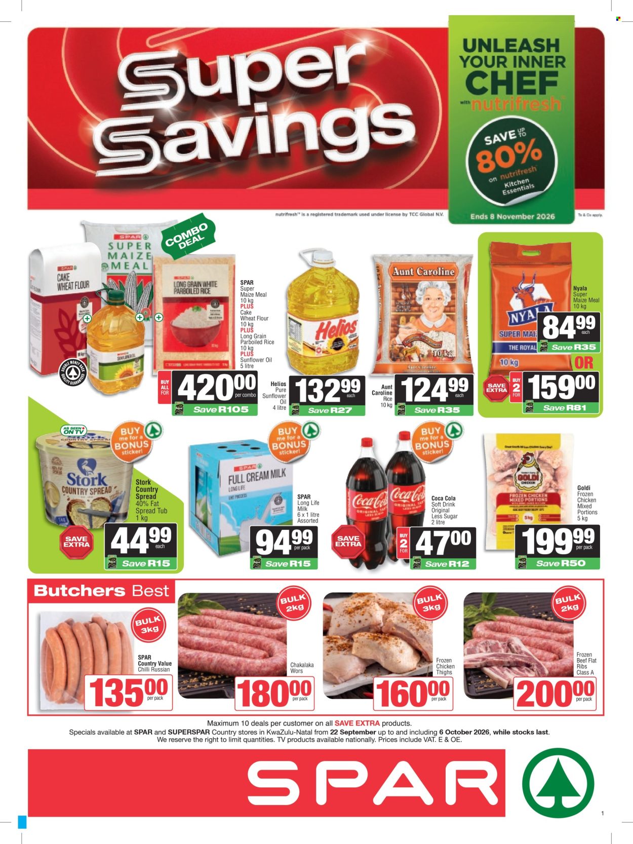 SPAR specials - 22/09/2026 - 06/10/2026. Page 1