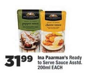 Ina Paarman's Ready to Serve Sauce Asstd.