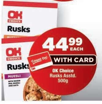 OK Choice Rusks Assorted
