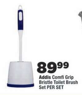 Addis Comfi Grip Bristle Toilet Brush Set