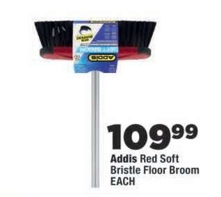 Addis Red Soft Bristle Floor Broom
