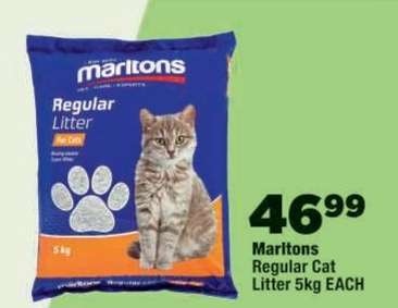 Marltons Regular Cat Litter 5kg EACH