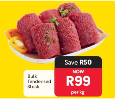 Bulk Tenderised Steak