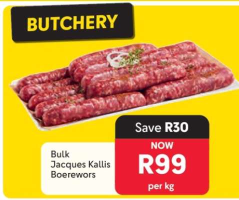 Bulk Jacques Kallis Boerewors