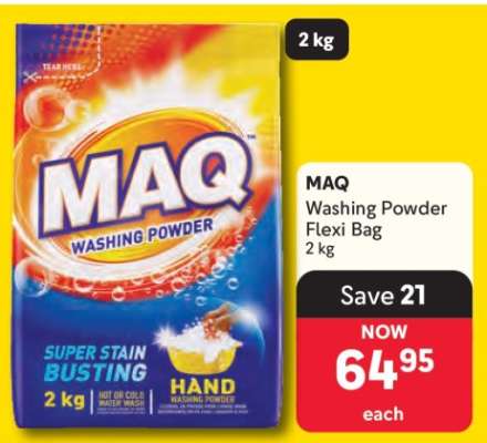MAQ Washing Powder Flexi Bag