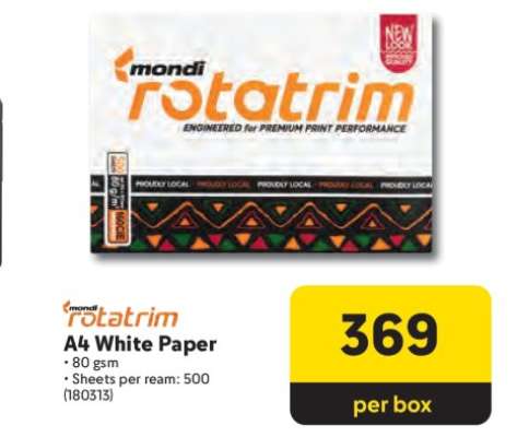 Mondi Rotatrim A4 White Paper
