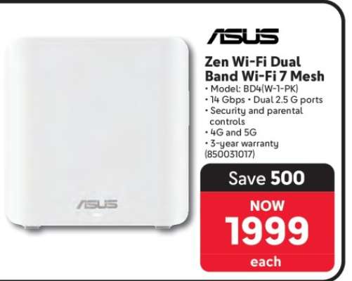 ASUS Zen Wi-Fi Dual Band Wi-Fi 7 Mesh